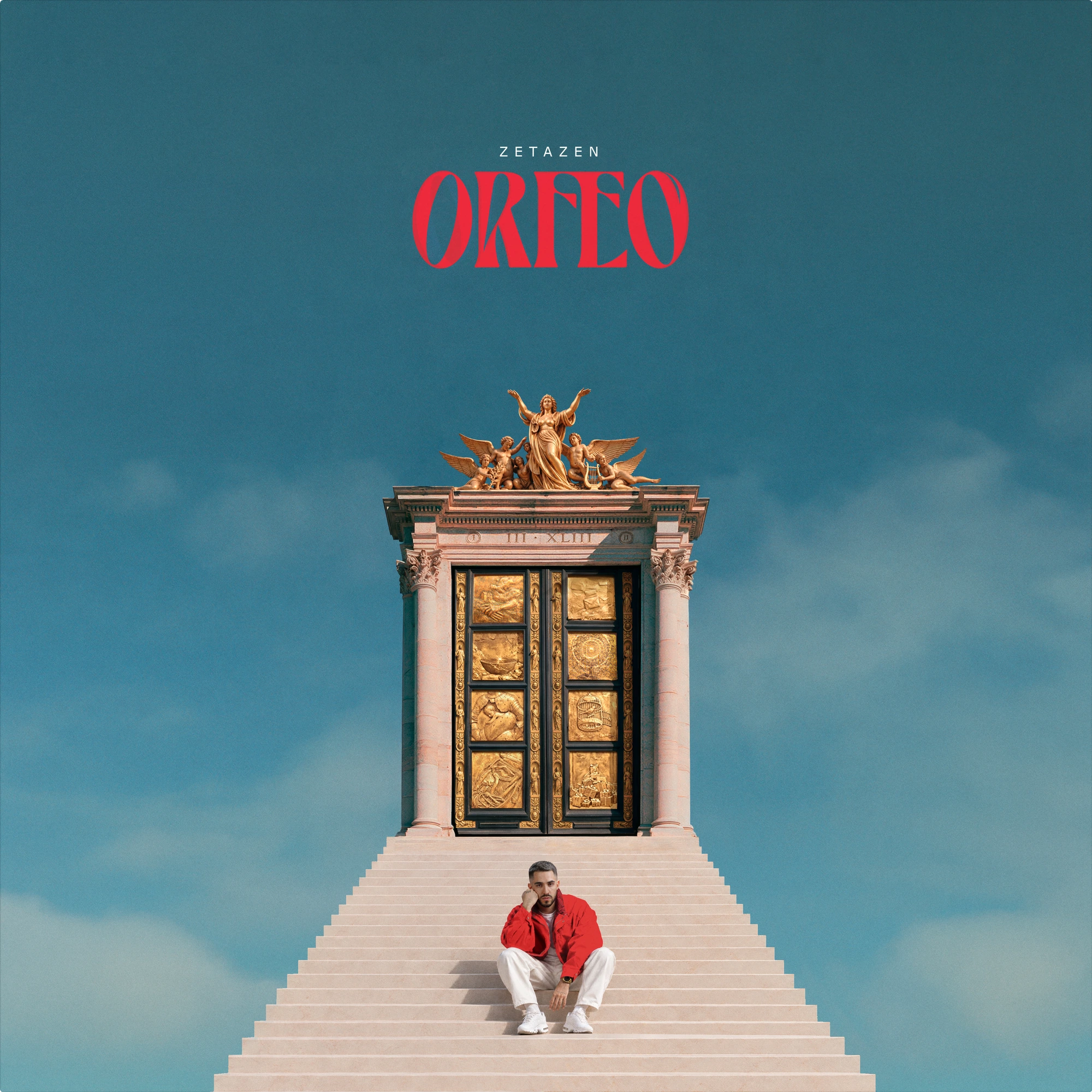 Portada de ORFEO y el vinilo blanco hueso